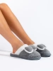 Gray Bow Slippers