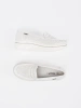 White loafers with thick soles
