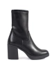 Sergio Leone Black Chunky Heel Ankle Boots