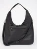 Chic Black Shoulder Bag with Adjustable Strap