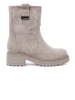 Comfortable Grey Ankle Boots with Chunky Sole