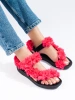 Fuchsia Velcro Scented Sandals
