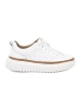 White Leather Platform Sneakers Sergio Leone