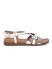 Flat white sandals Sergio Leone