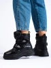 Warm Black Velcro Snow Boots by Potocki