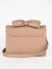 Charming Beige Bow Accent Mini Bag