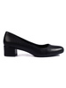 Elegant Black Low Block Heels by Sergio Leone
