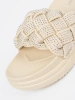 Light beige slides with crystals