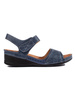 Blue Comfort Strap Sandals