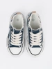Women's navy blue sneakers with white accents