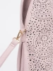 Pink lace shoulder bag