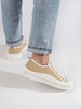 Dark Beige Platform Sneakers