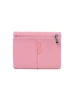 Mały różowy portfel damski z ekoskóry