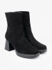 Elegant Black Ankle Boots on a Stable Heel