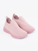 Women's pink slip-on sneakers