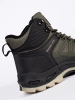 Men's green-black trekking shoes