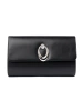 Black clutch with silver elements