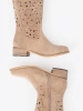 Suede Beige Over-the-Knee Boots