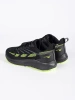 Black and Green Mesh Active Sneakers