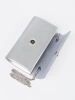 Silver clutch with silver elements