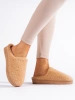 Cozy Furry Slip-On Slippers in Brown