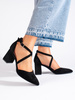 Sergio Leone Black Suede Pumps