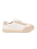 Women's Perforated Light Beige Sneakers