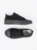 Comfortable black low-top sneakers