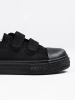 Black Kids' Sneakers with Velcro Strap