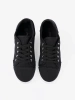 Black lace-up sneakers