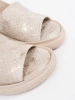 Beige comfortable women's sandals
