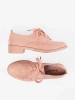 Light Pink Lace-up Loafers