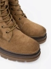 Classic Suede Worker Boots in Brown Shade