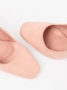 Light pink block-heeled pumps