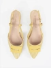 Yellow open-heel sandals