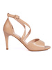 Chic Beige High-Heel Sandals by Sergio Leone