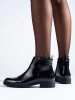 Glossy Low Ankle Boots