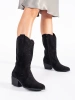 Black Lacy Western Boots