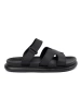 Black women's flat sandals