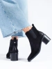 Black Heeled Ankle Boots