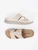 Light beige comfortable cut-out slides