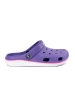 Purple rubber flip-flops