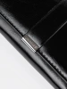 Women's black faux leather wallet