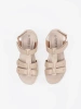 Comfortable beige women's sandals
