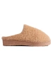 Cozy Furry Slip-On Slippers in Brown