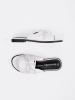 White flat bow slides