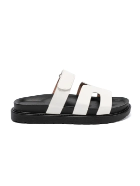 Comfortable White Platform Slides