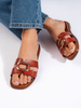 Brown Slide Sandals by Sergio Leone
