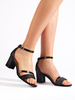 Chic Black Heeled Sandals