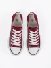 Women's Burgundy Platform Sneakers